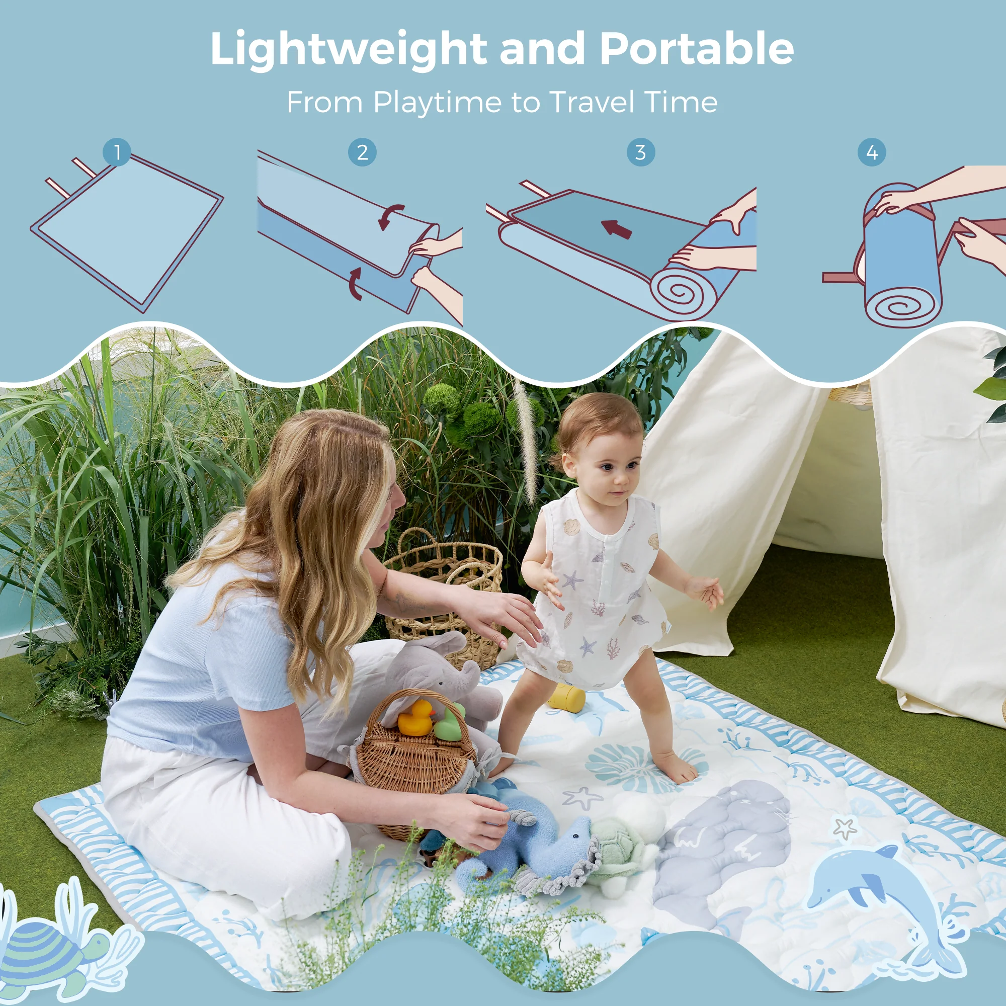Momcozy Kühlung Komfort Baby Portable Playmat - Image 8