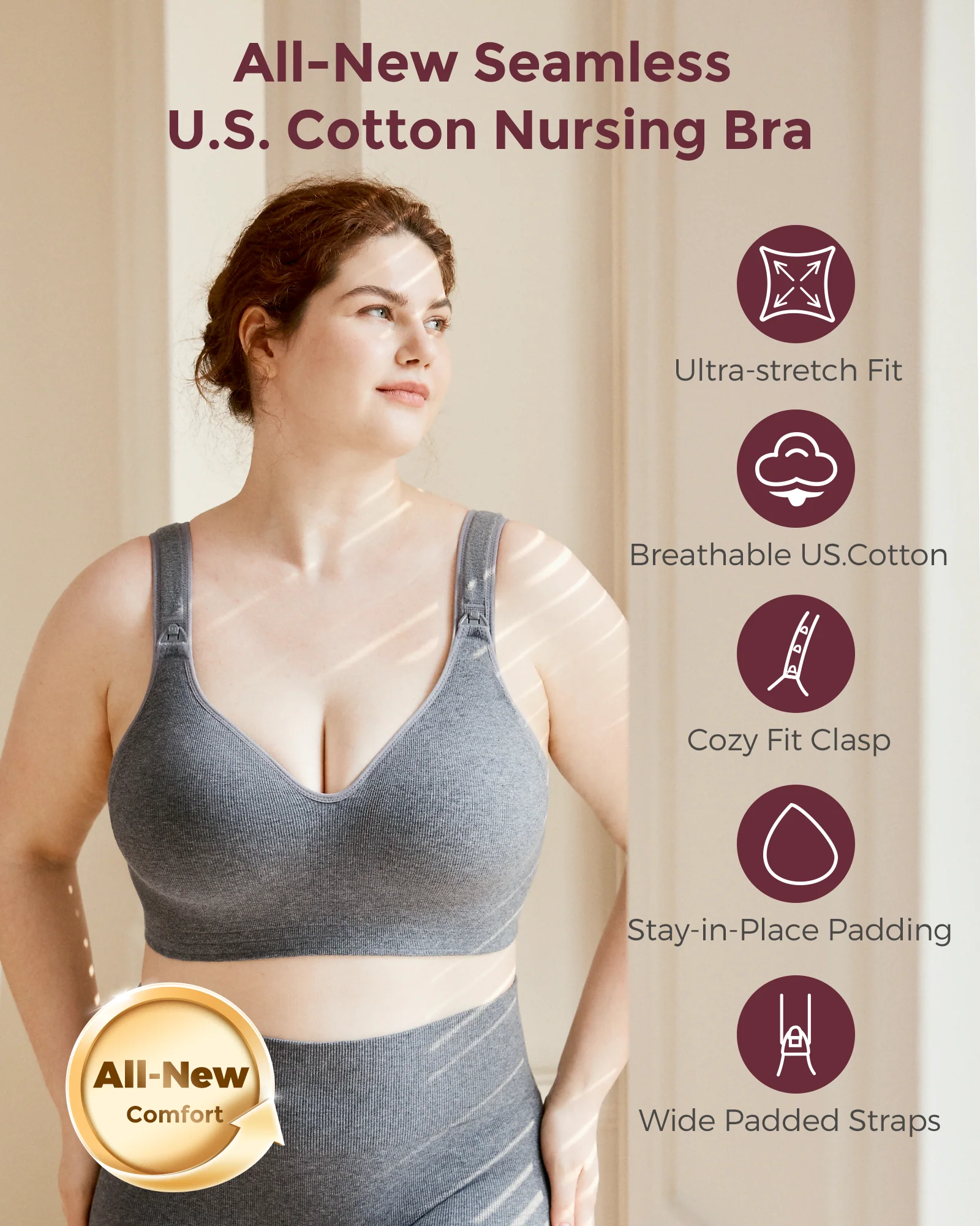 Momcozy Busty Baumwolle Still-BHs - Image 4