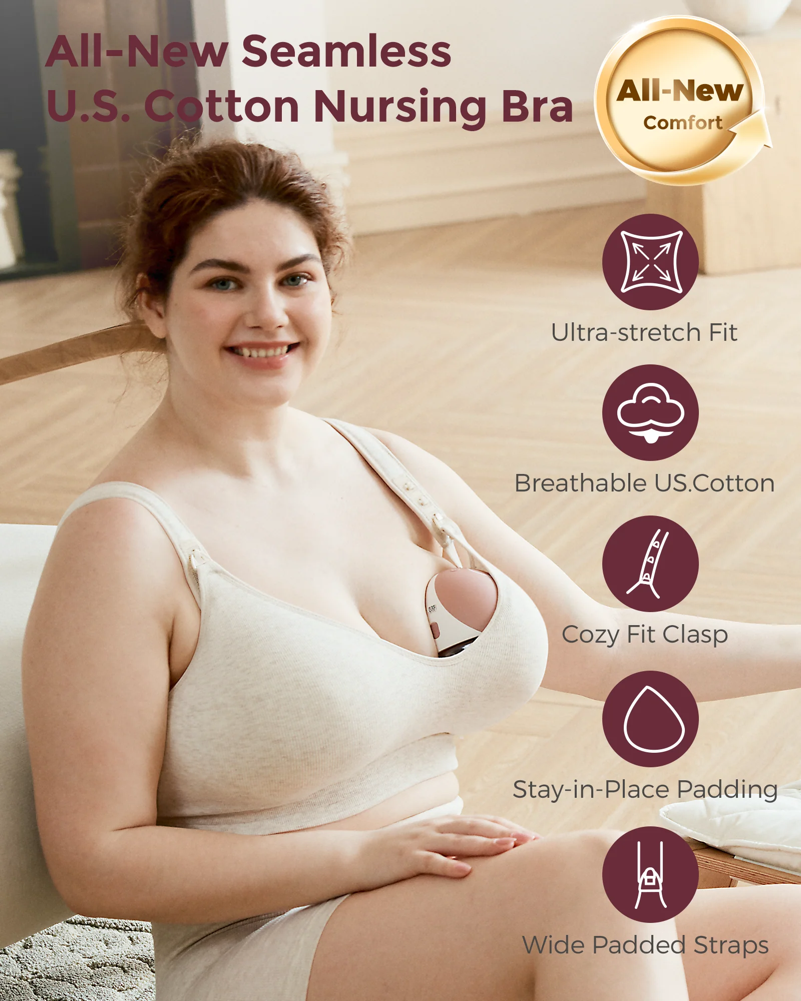 Momcozy Busty Baumwolle Still-BHs - Image 10