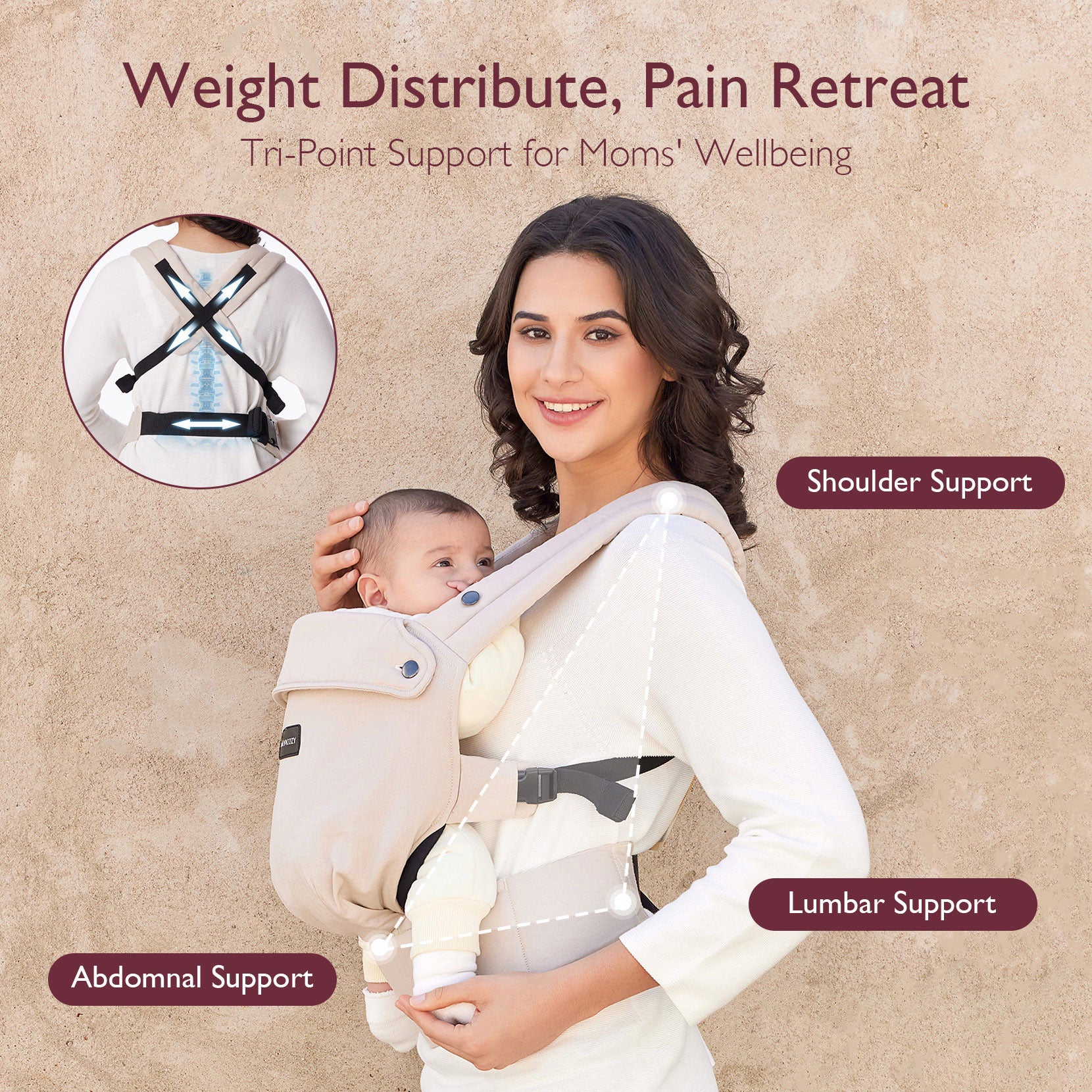 Momcozy PureHug Babytrage - Ergonomisch, gemütlich und leicht - Image 28