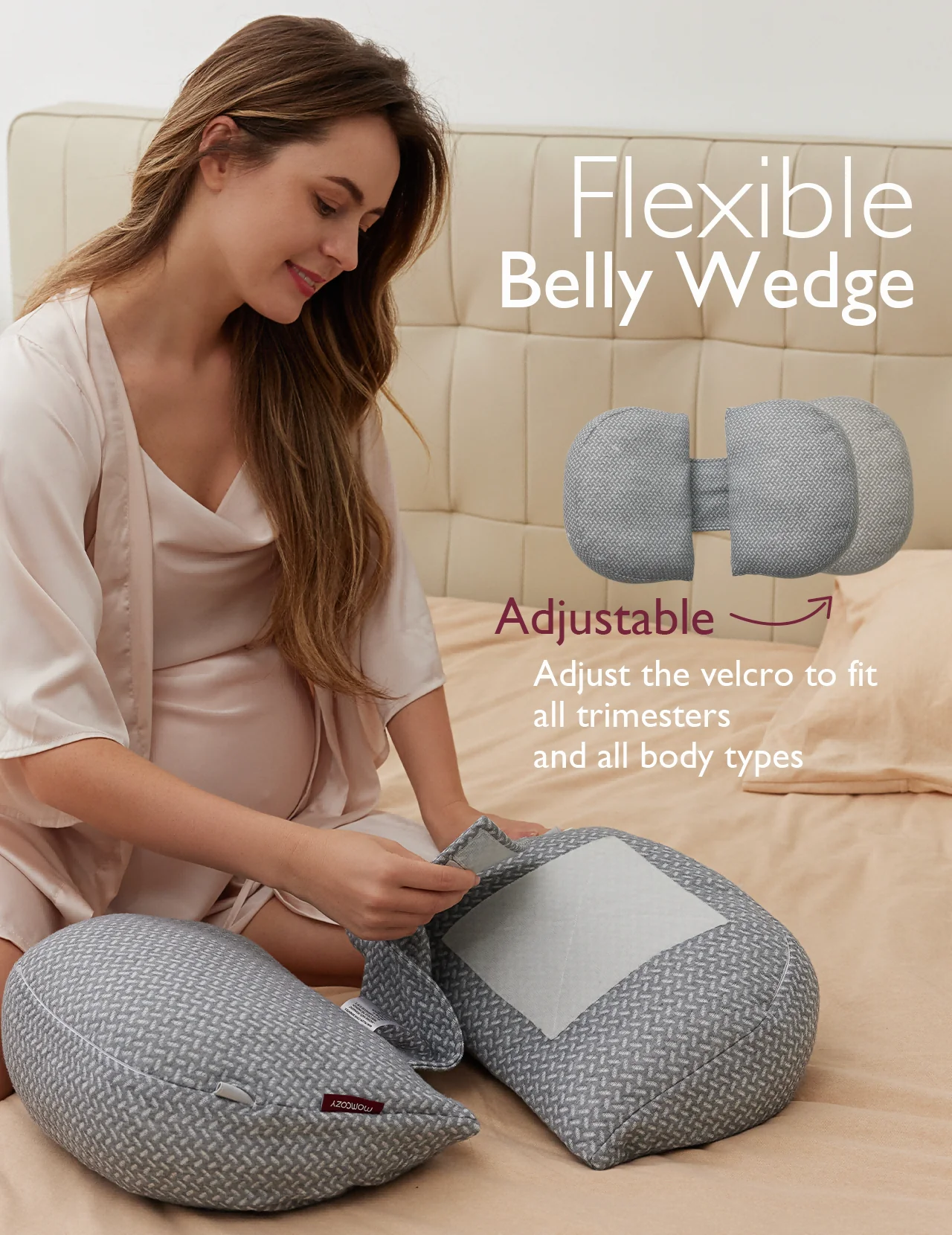 Ergonest Maternity Belly Band & High Waist Pregnancy Underwear &  Pregnancy Wedge Pillows Bundle - Image 7