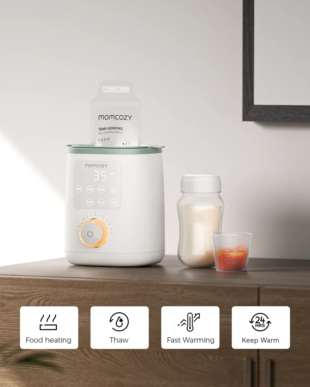 Stillen & Reinigen Bundle - Nutri Flaschenwärmer und Flaschenbürsten-Set - Image 3