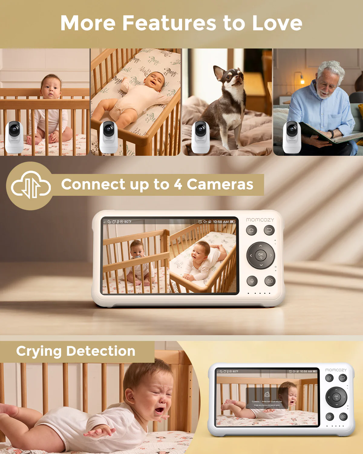Momcozy 5-Zoll Dual-Mode Intelligentes Babyphone-BM04 - Image 11