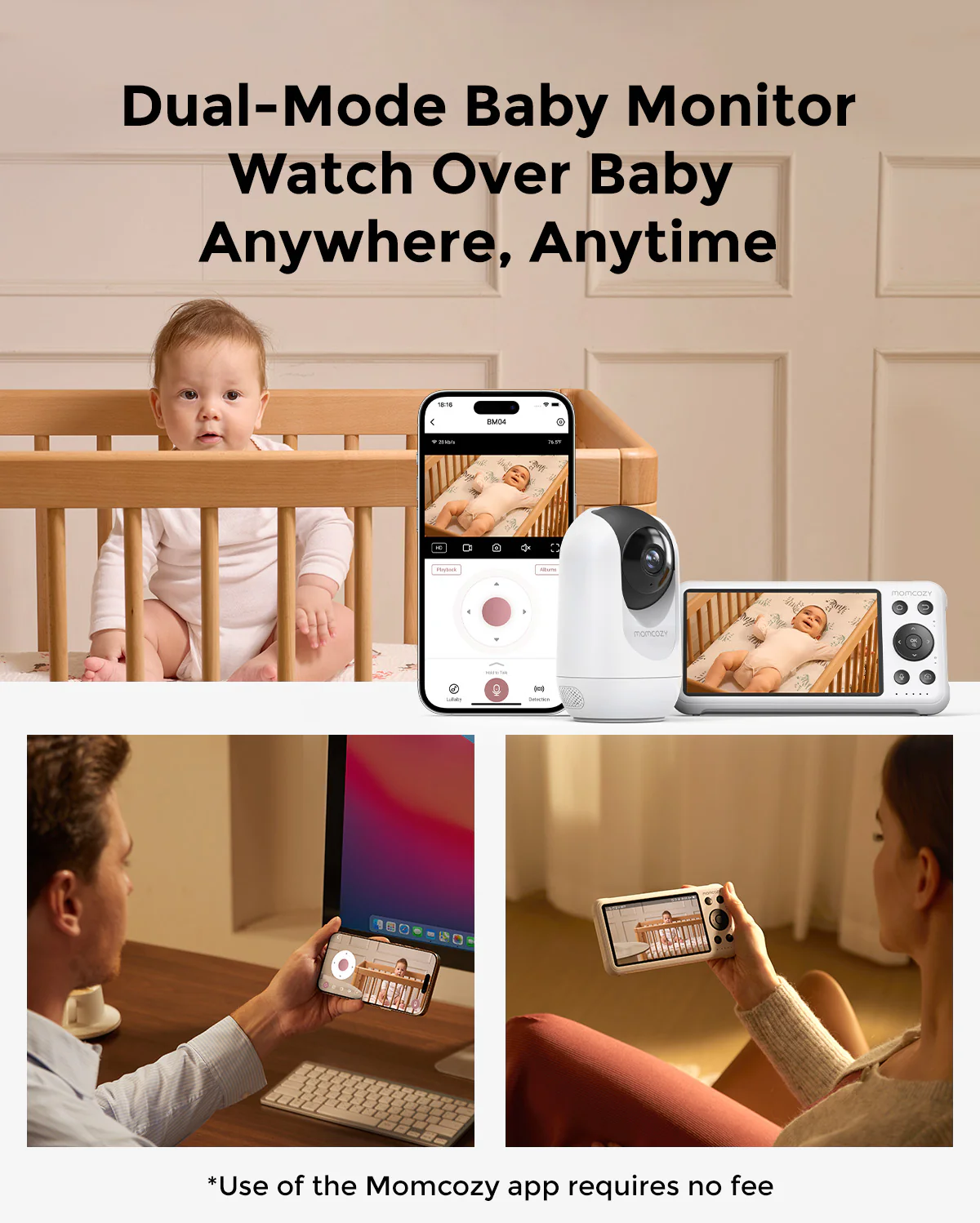 Momcozy 5-Zoll Dual-Mode Intelligentes Babyphone-BM04 - Image 2