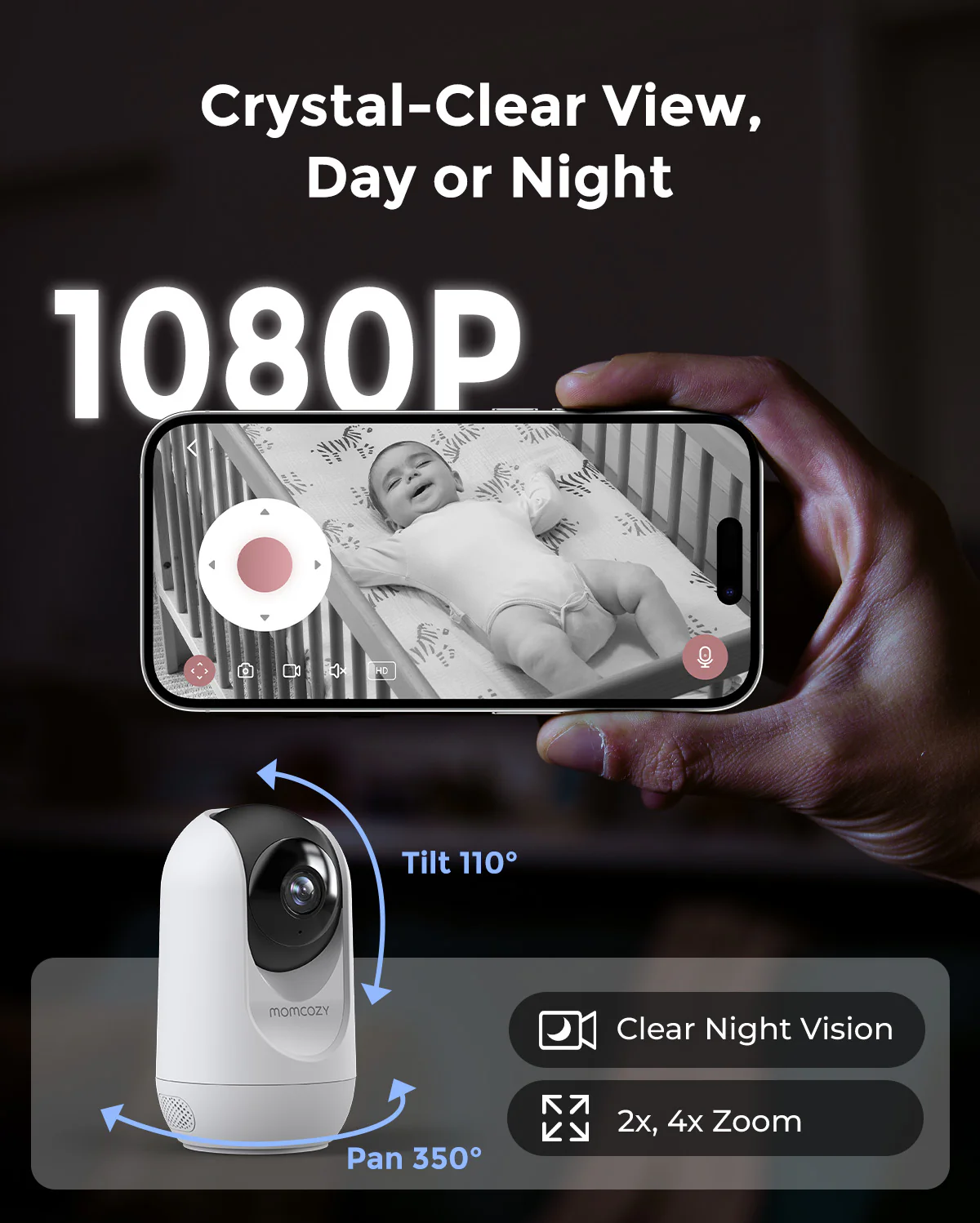 Momcozy 5-Zoll Dual-Mode Intelligentes Babyphone-BM04 - Image 6
