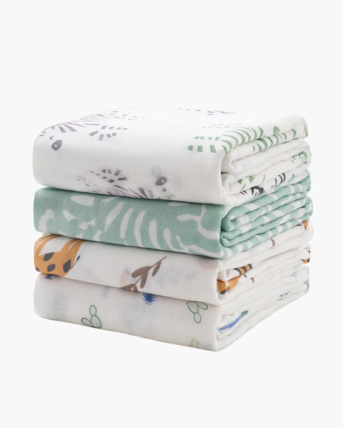 Momcozy Weichheit Swaddle Decken - Lila Blume (2 Pack)