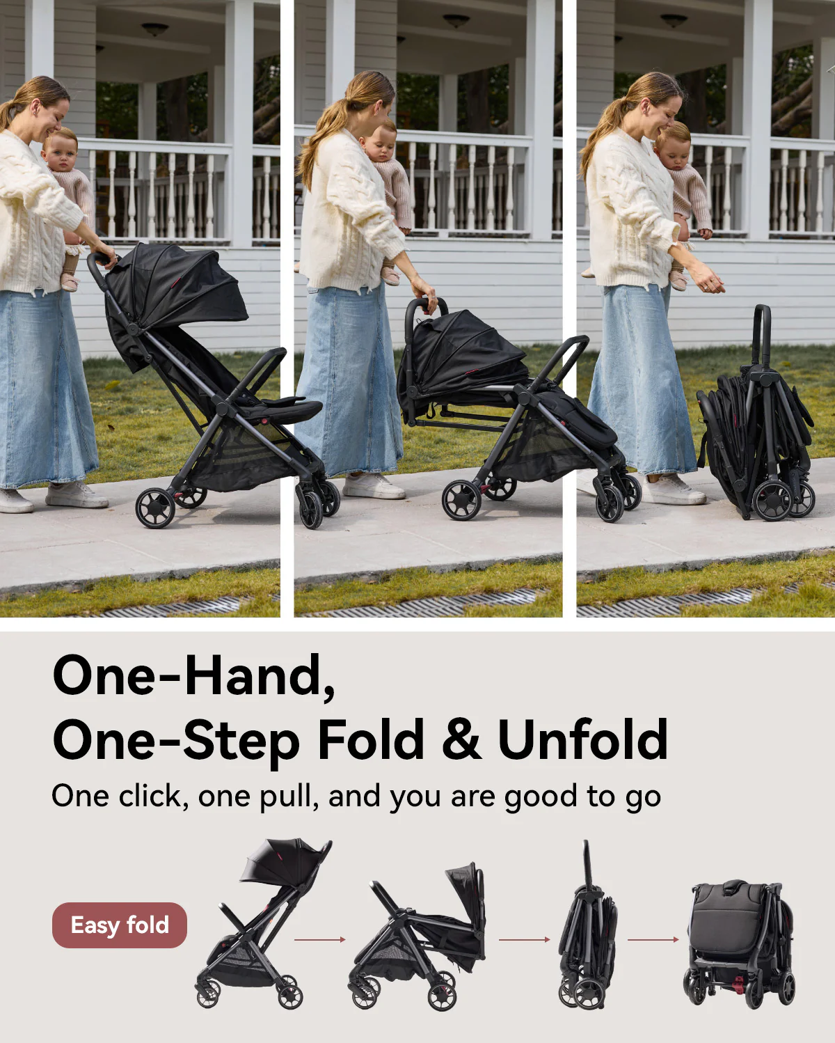 Momcozy ClickGo Leichtgewichtiger Kinderwagen - Image 3