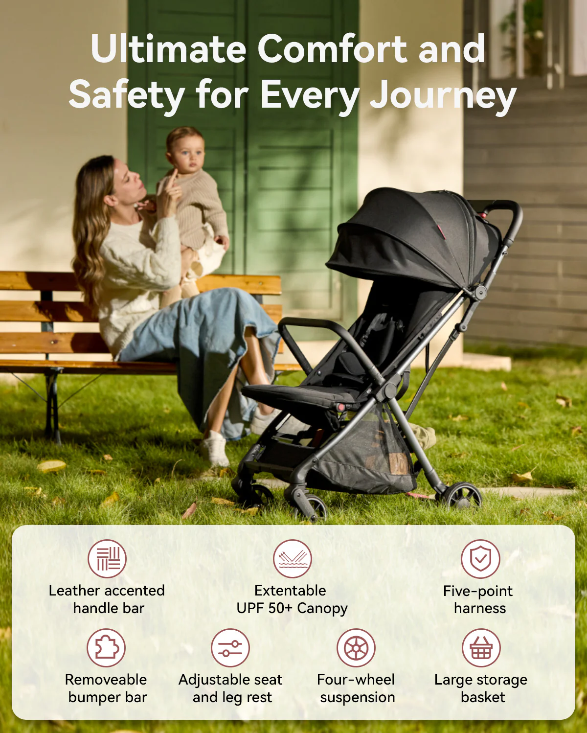 Momcozy ClickGo Leichtgewichtiger Kinderwagen - Image 5