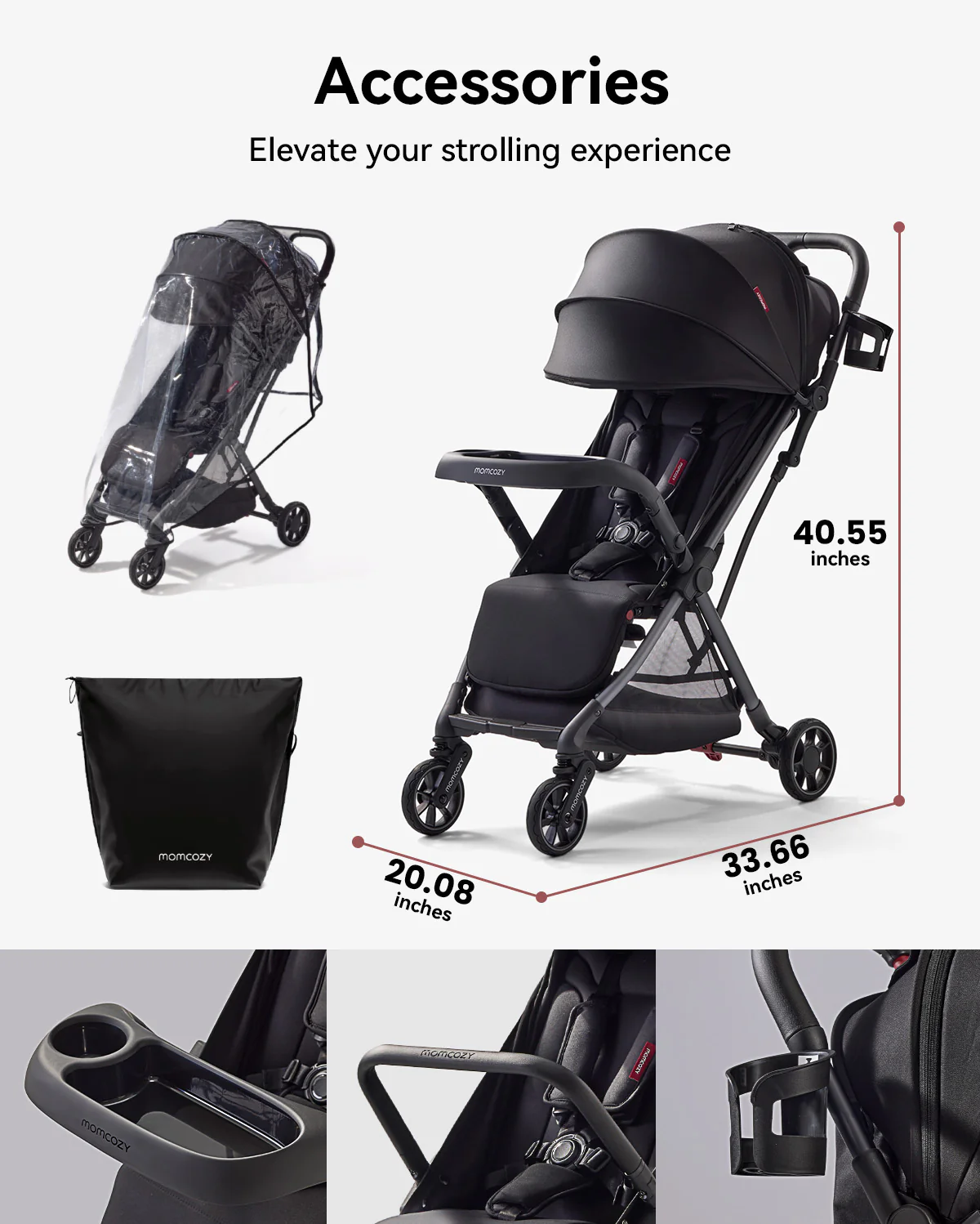 Momcozy ClickGo Leichtgewichtiger Kinderwagen - Image 9