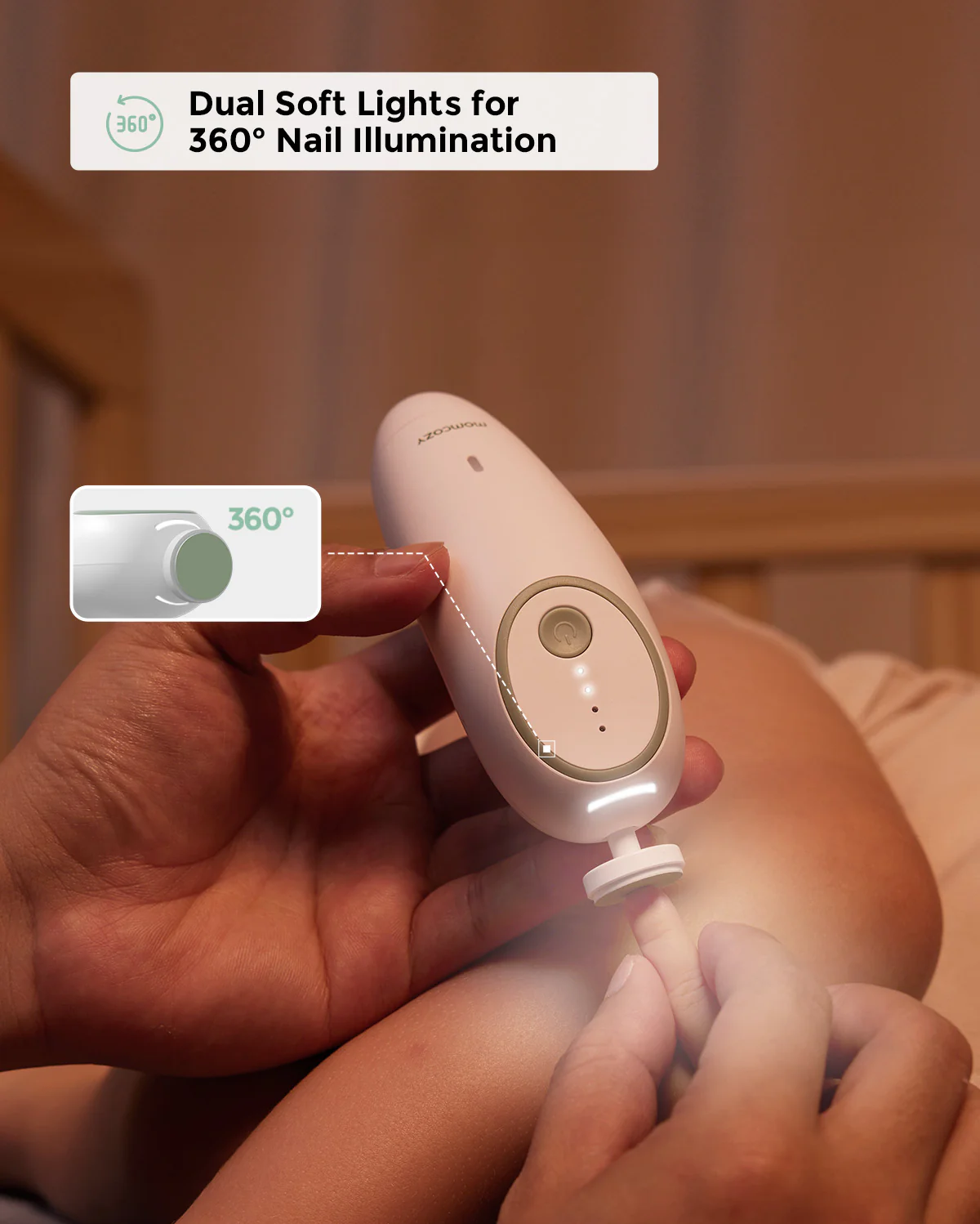 Momcozy Elektrische Babynagelfeile - Geräuscharm - Image 5