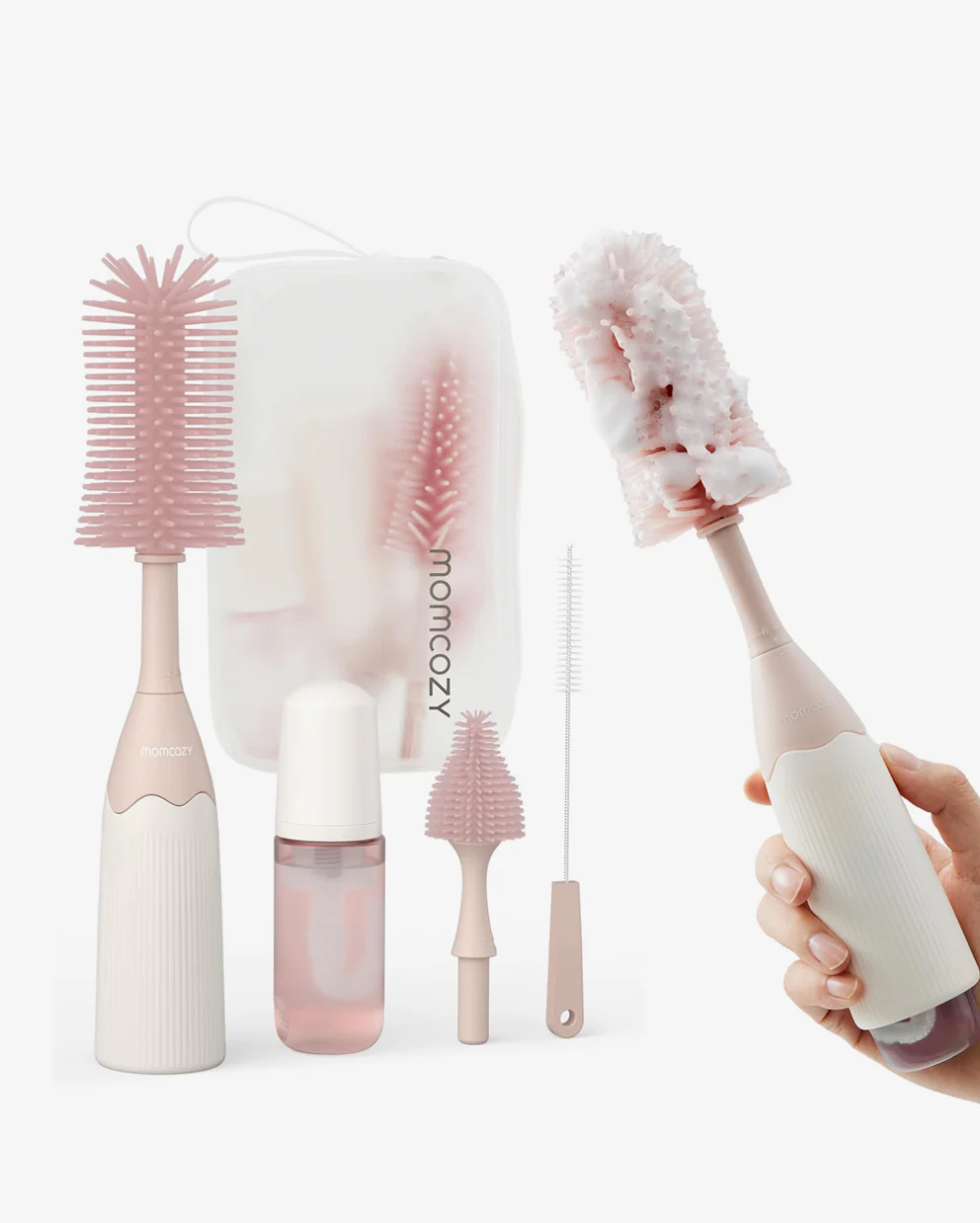 Momcozy Innovatives Flaschenbürsten-Set mit Push-Press-Design - Image 17