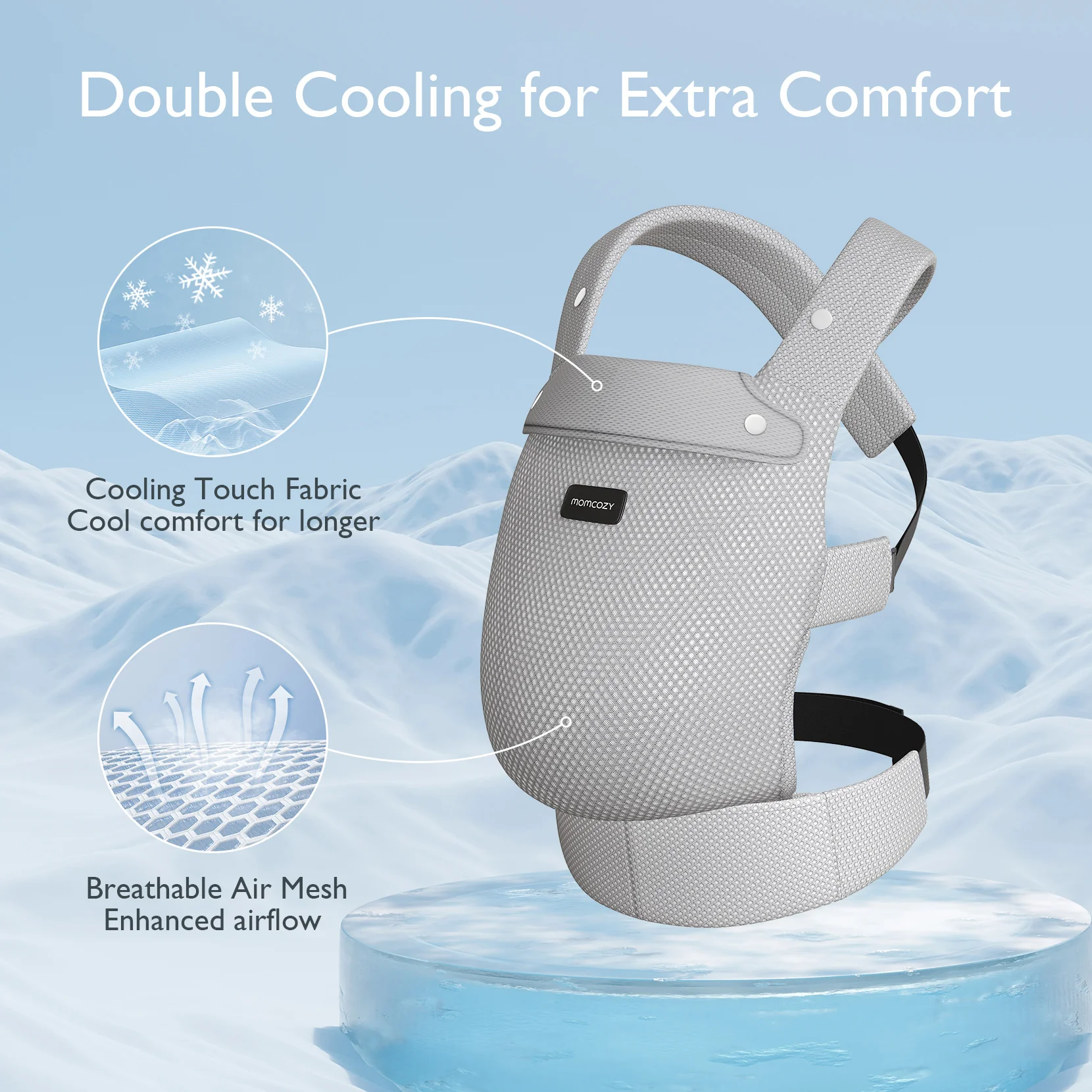 Momcozy PureHug Babytrage - Ergonomisch, gemütlich und leicht - Image 50