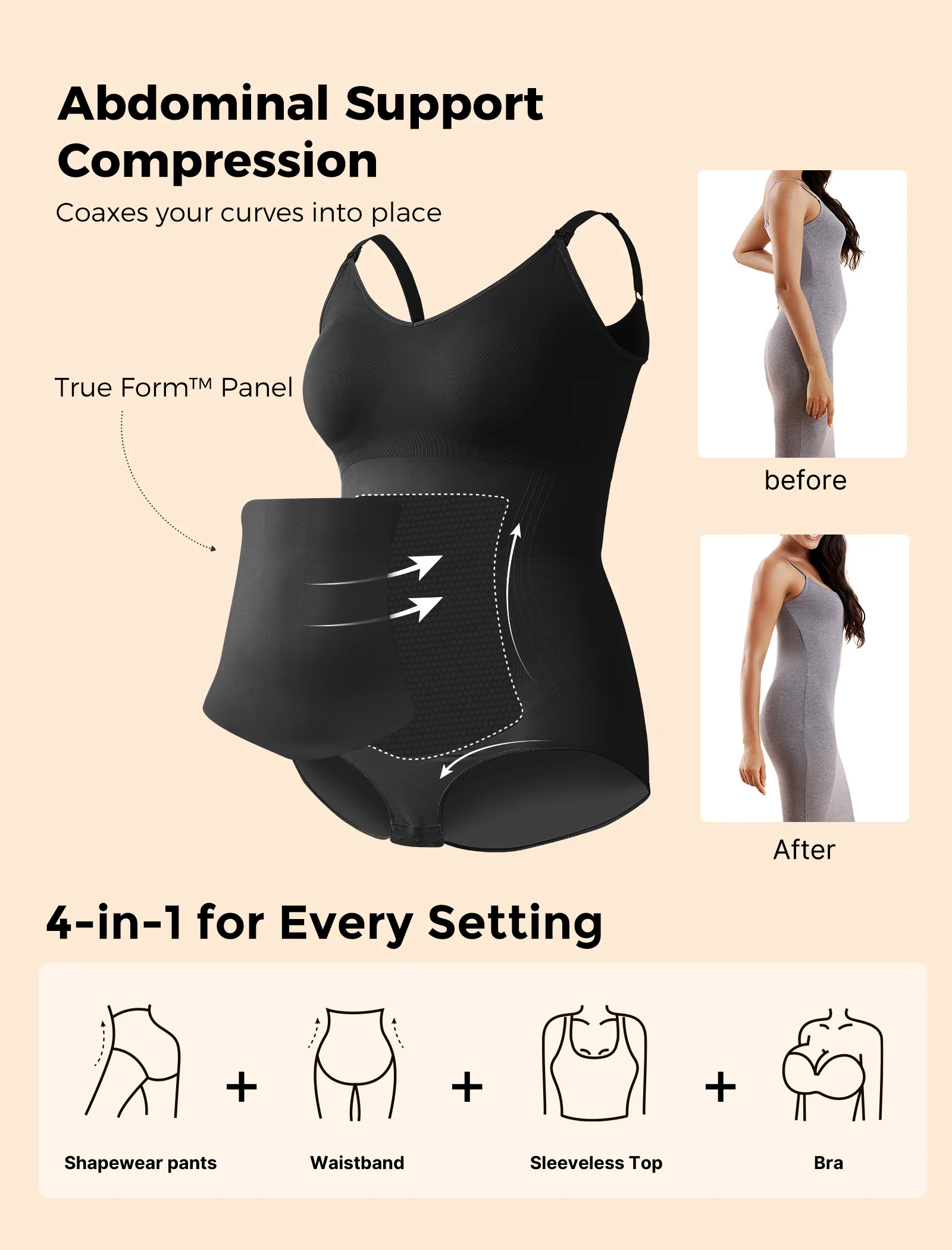 Momcozy Shapewear-Body – Für Rückbildung & Alltag - Image 5