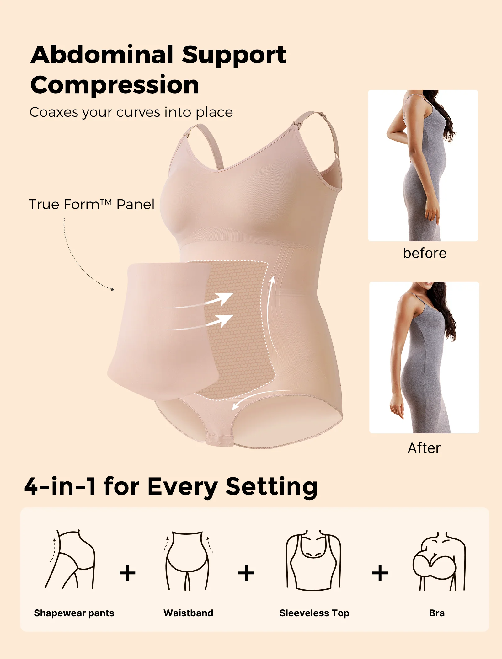 Momcozy Shapewear-Body – Für Rückbildung & Alltag - Image 9