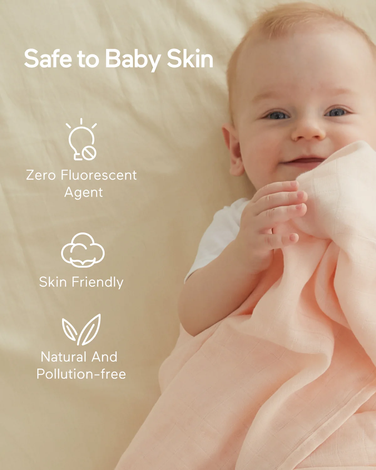 Mamazy Musselin Swaddle Baby Decken, 4 Pack - Image 43