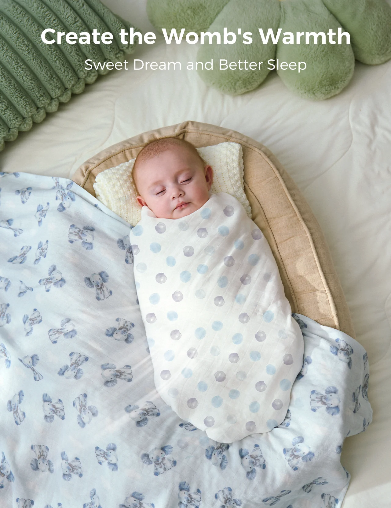 Momcozy Softness Swaddle Decken - Schöner Kaninchen (2 Pack) - Image 5