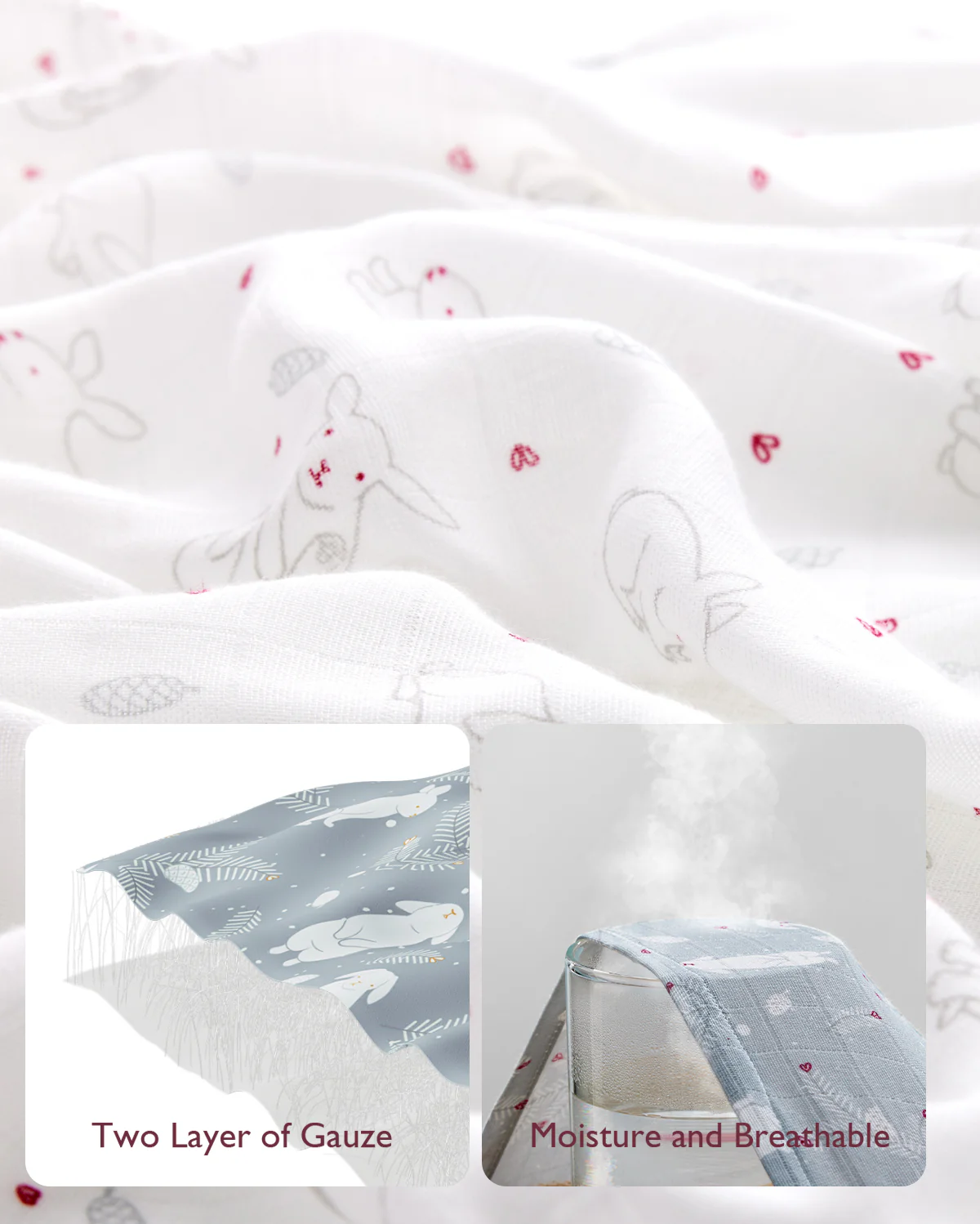 Mamazy Musselin Swaddle Baby Decken, 4 Pack - Image 19