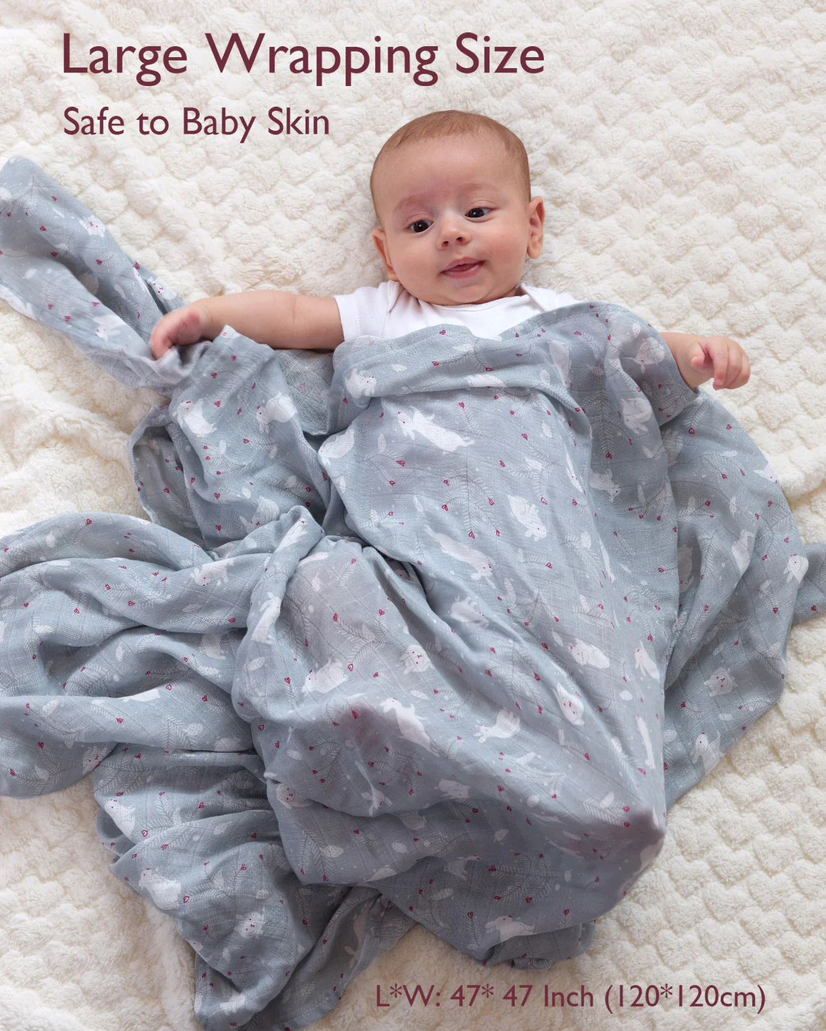 Mamazy Musselin Swaddle Baby Decken, 4 Pack - Image 21