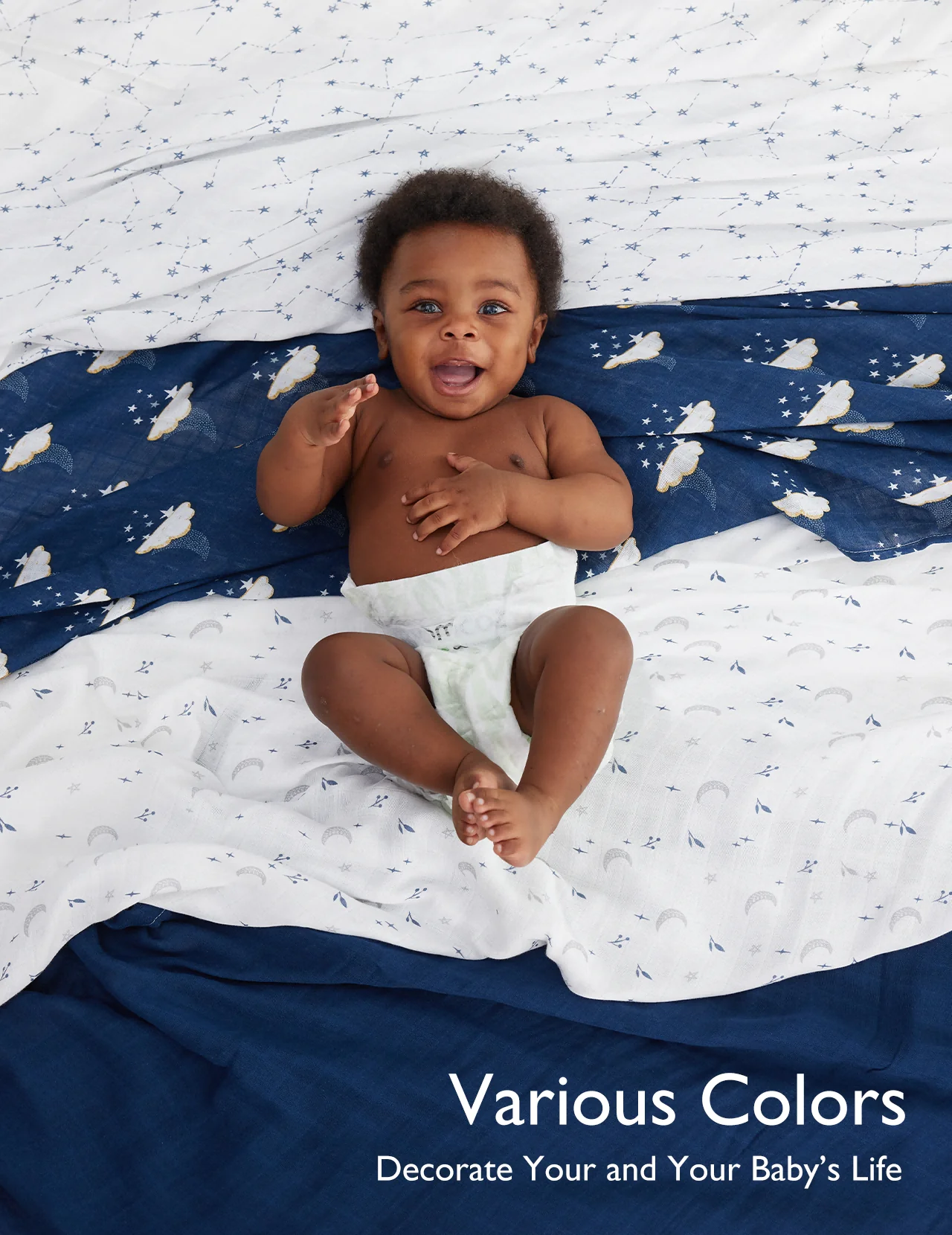 Momcozy Weichheit Swaddle Decken - Lila Blume (2 Pack) - Image 7