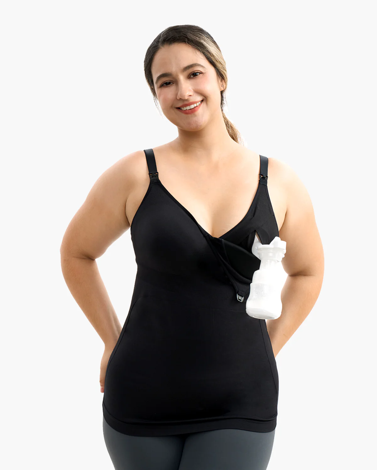 Umstands-Tanktop zum Stillen und Abpumpen