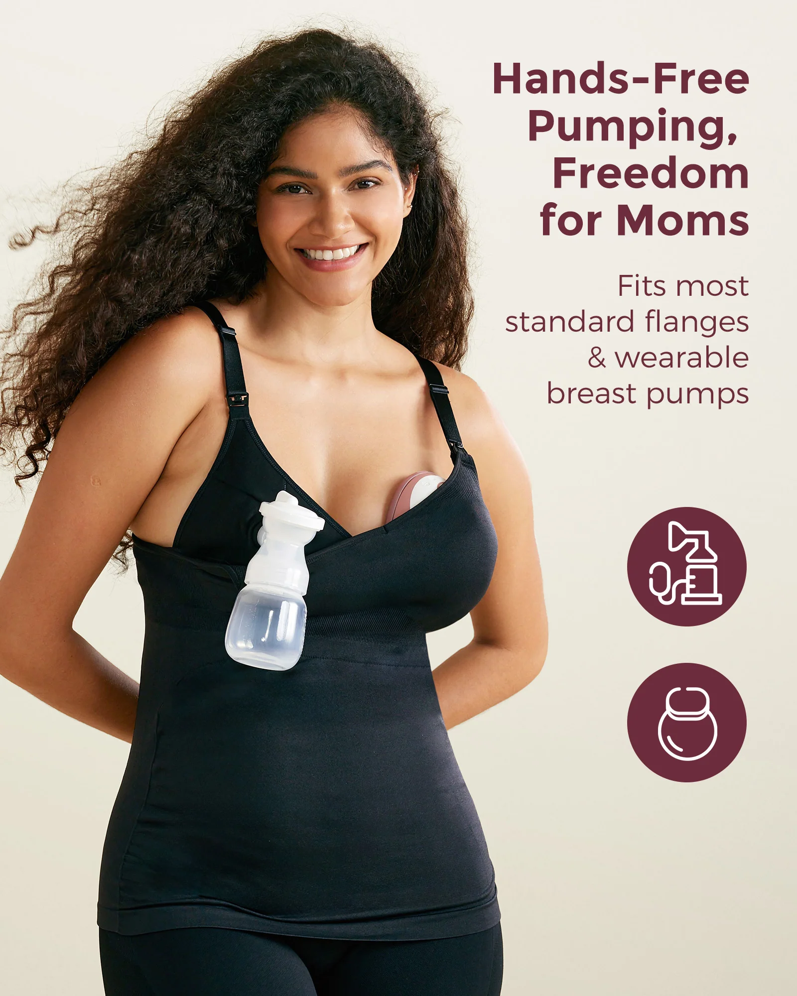 Umstands-Tanktop zum Stillen und Abpumpen - Image 3