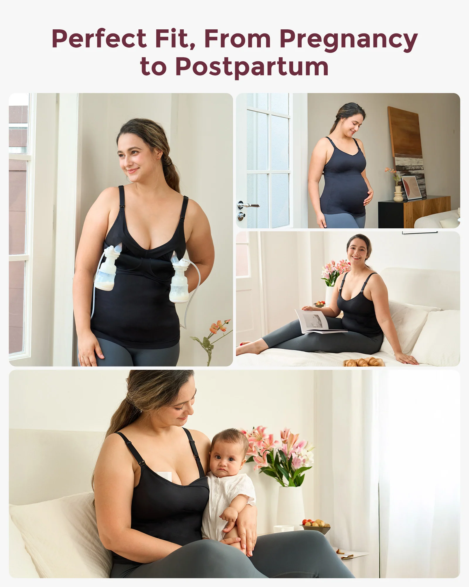 Umstands-Tanktop zum Stillen und Abpumpen - Image 7