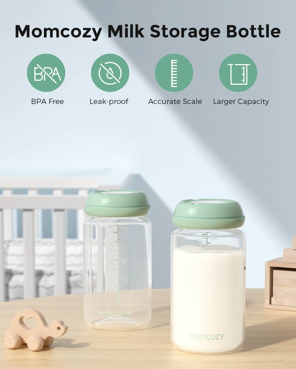 Natürliche Babyflasche Kompatibel mit Momcozy Kühler, 4PCS - Image 2