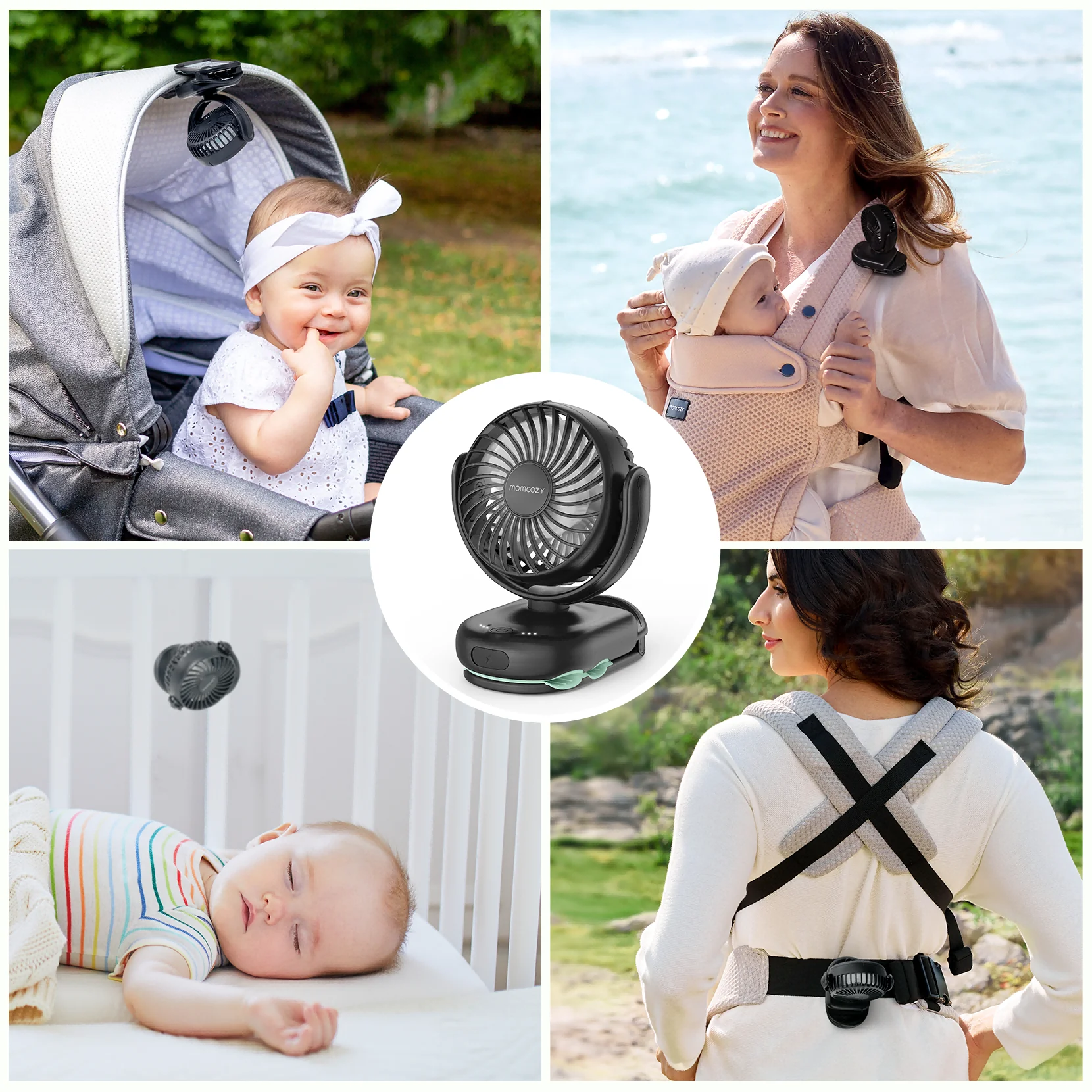 Outing Essentials Bundle: Baby Carrier and Clip-On Stroller Fan - Image 10