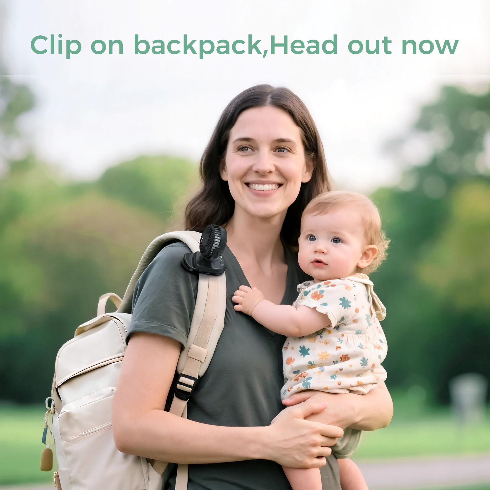 Outing Essentials Bundle: Baby Carrier and Clip-On Stroller Fan - Image 7