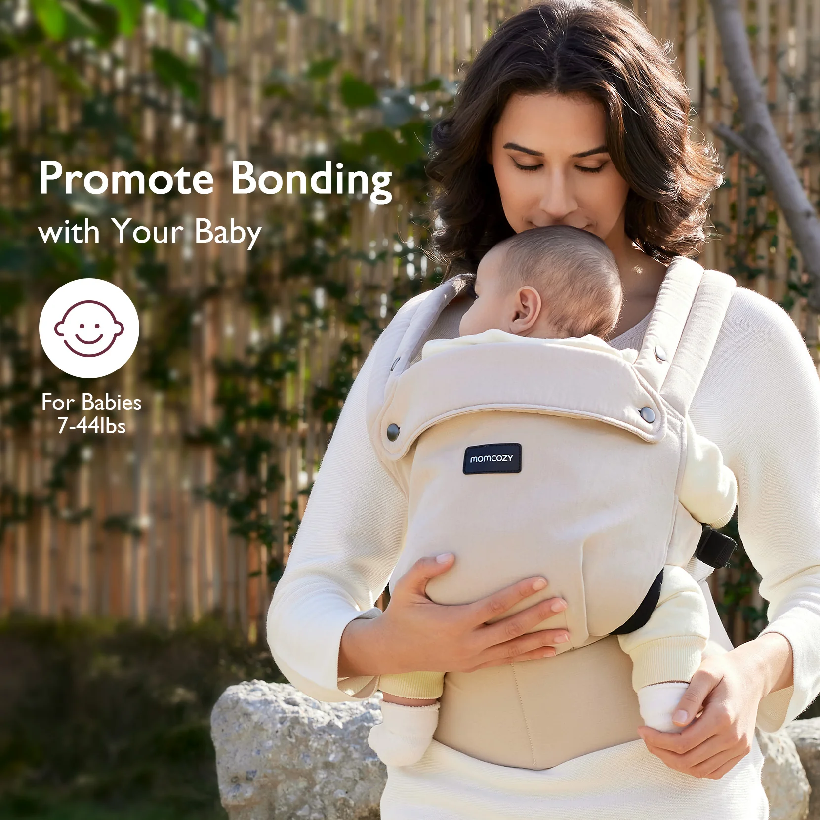 Momcozy PureHug Babytrage – Farbe Khaki - Image 3