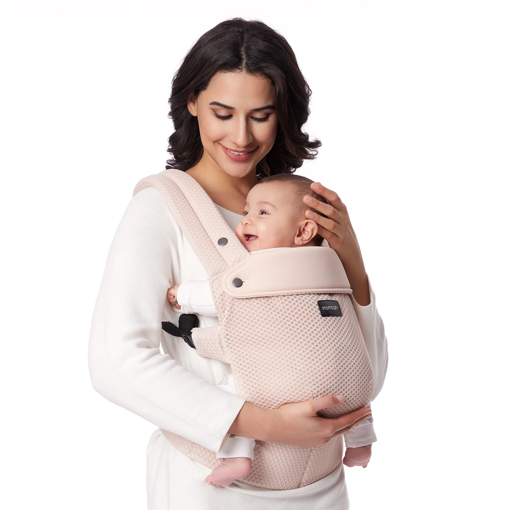 Momcozy PureHug Babytrage – Farbe Khaki - Image 8