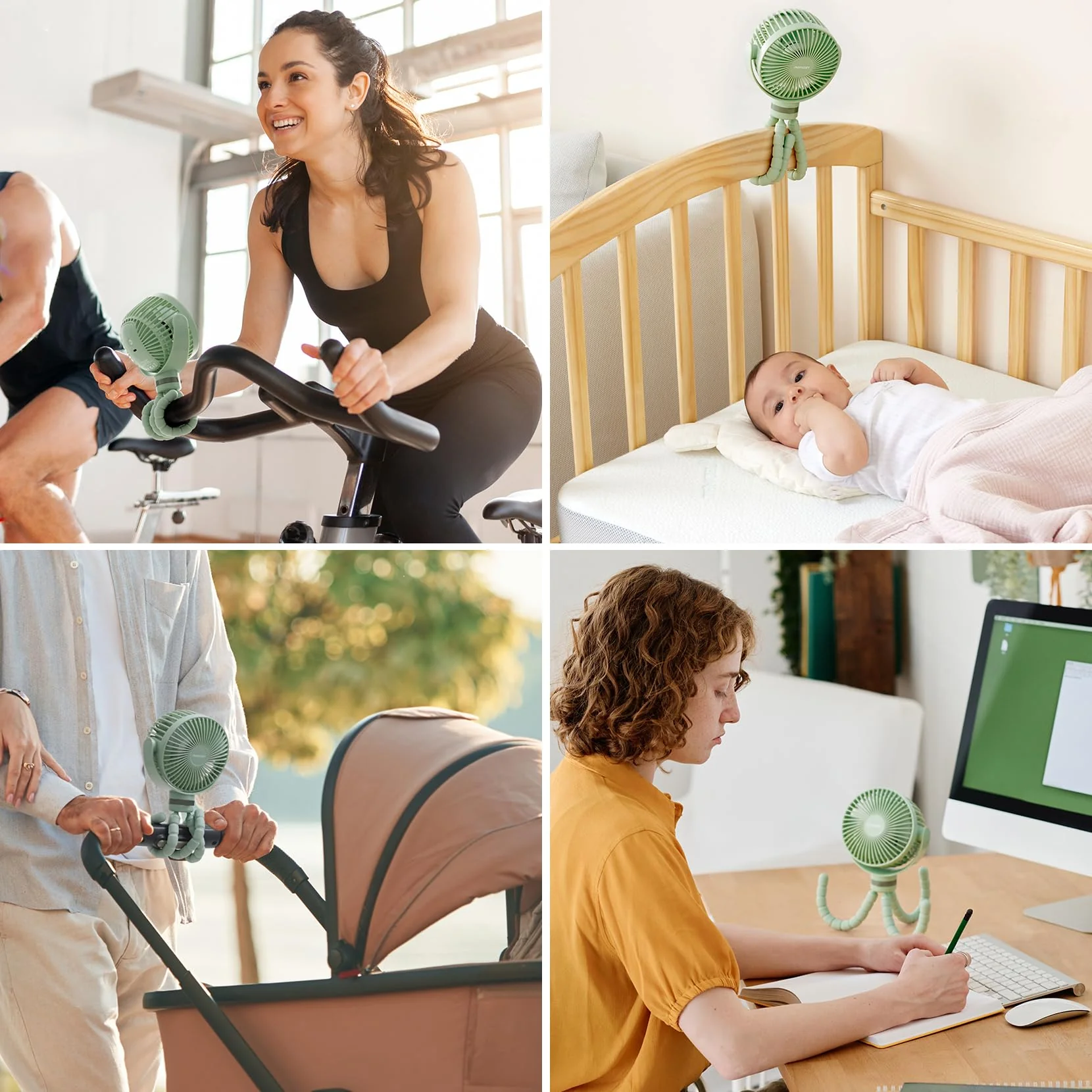 Wiederaufladbarer USB-Handventilator für die Reise - Image 14