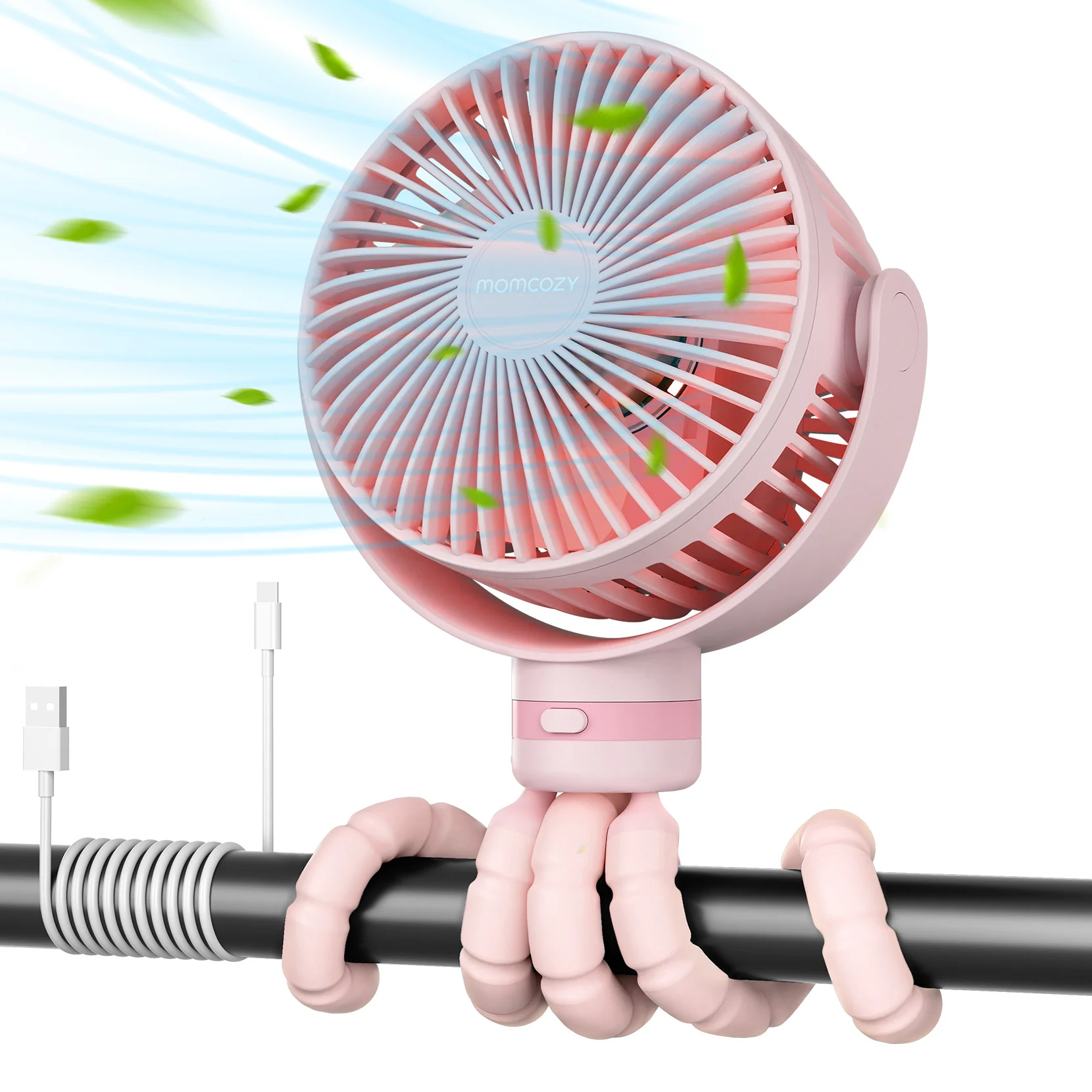 Wiederaufladbarer USB-Handventilator für die Reise - Image 23