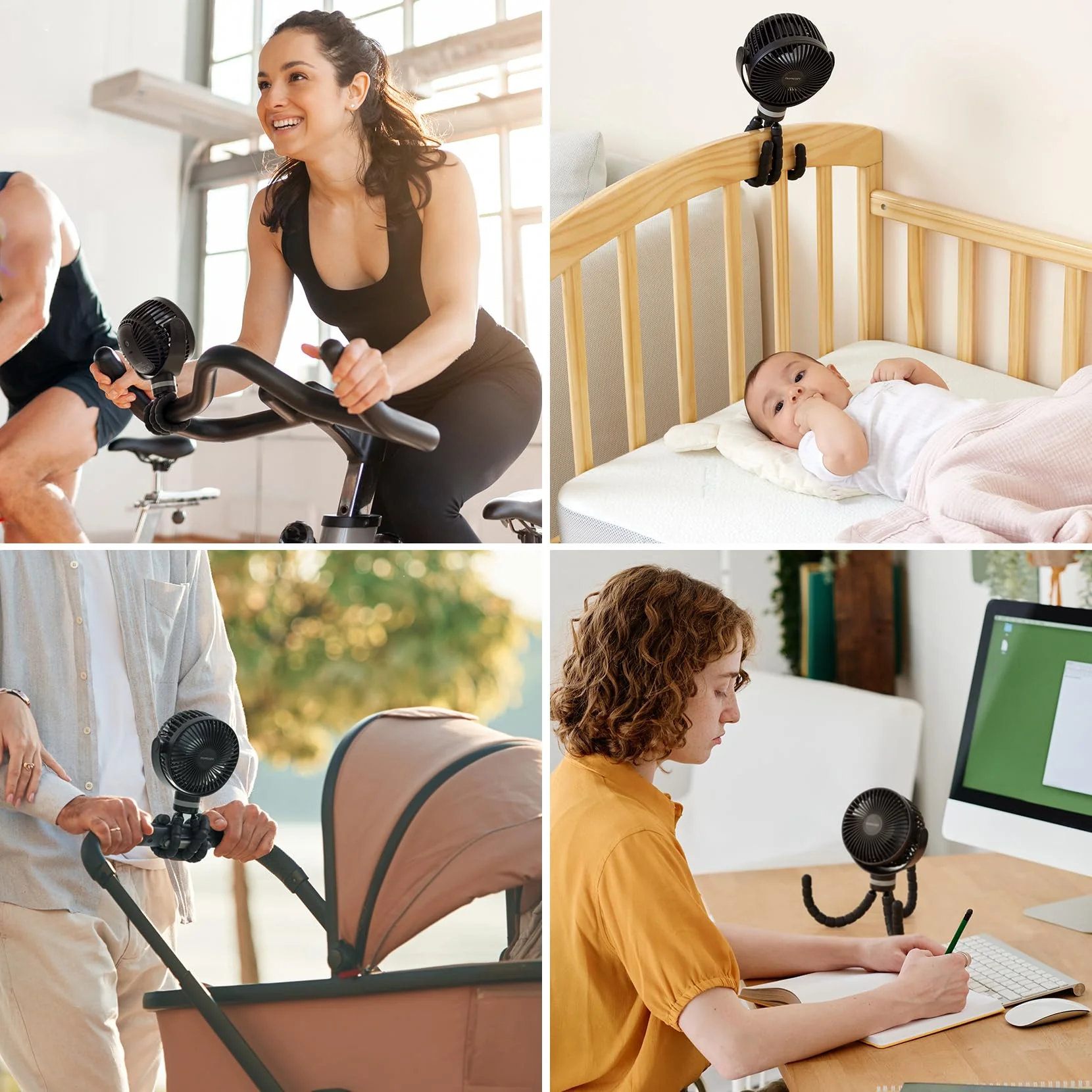 Wiederaufladbarer USB-Handventilator für die Reise - Image 7